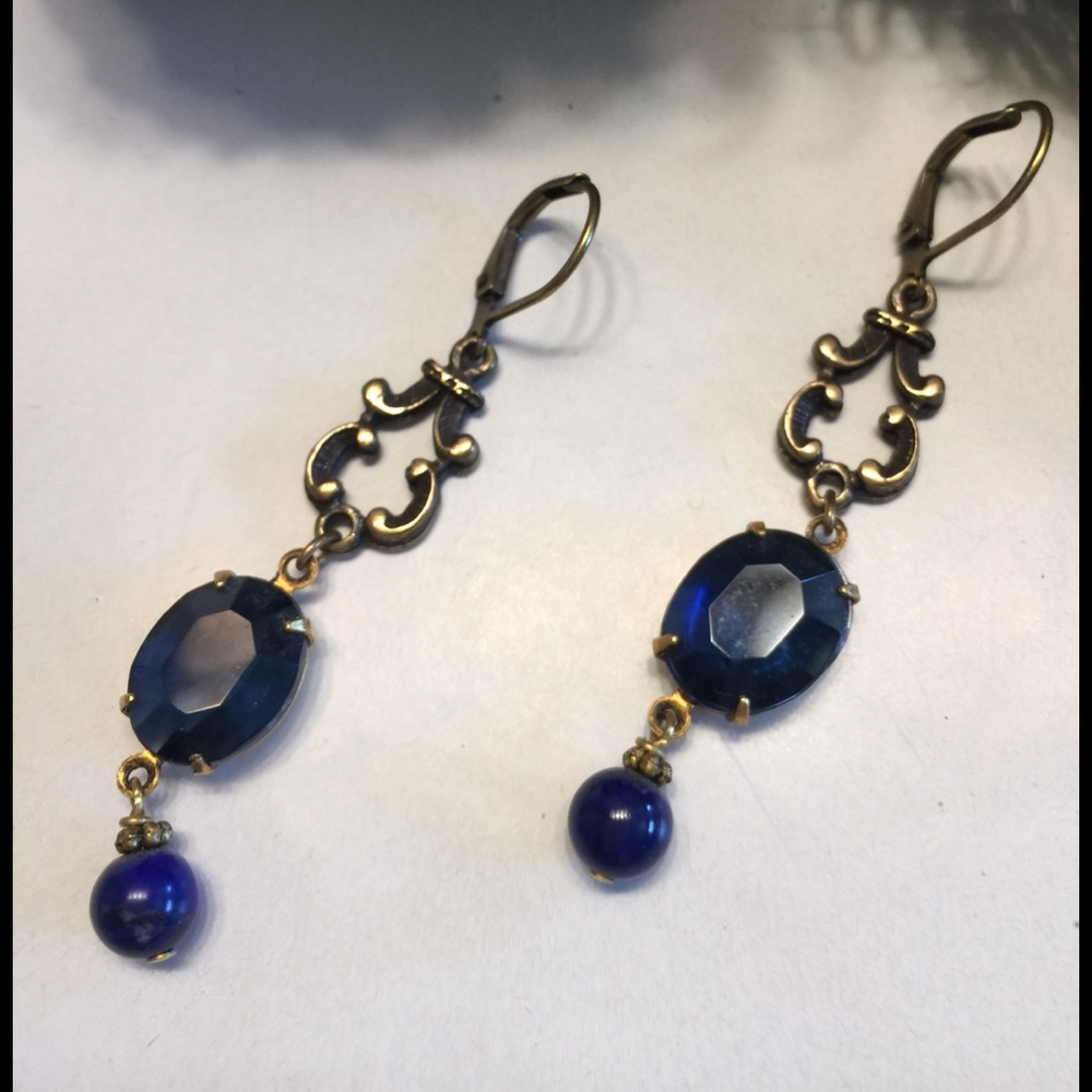Margarita Blue Crystal Earring